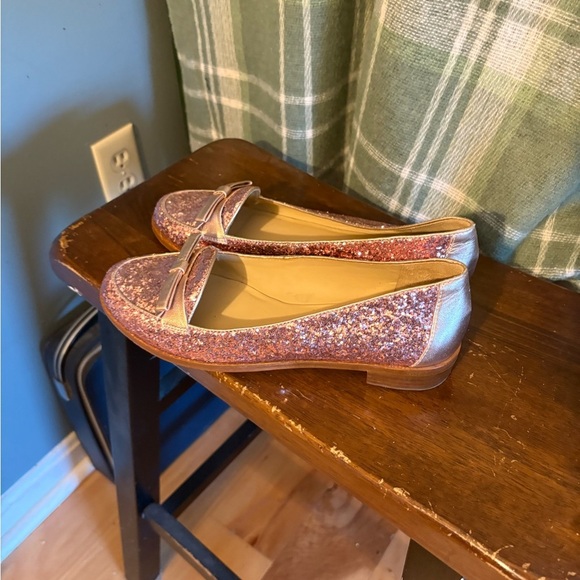 Kate Spade Pink Glitter Cora Loafers - Picture 4 of 6